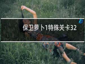 保卫萝卜1特殊关卡32