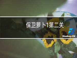 保卫萝卜1第二关