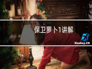 保卫萝卜1讲解