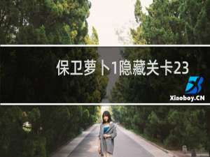 保卫萝卜1隐藏关卡23