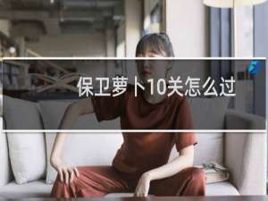 保卫萝卜10关怎么过