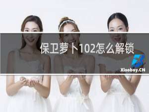 保卫萝卜102怎么解锁