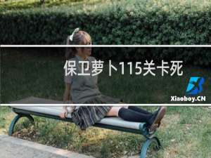 保卫萝卜115关卡死