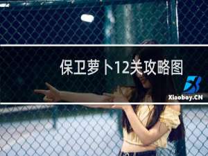 保卫萝卜12关攻略图