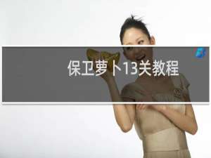 保卫萝卜13关教程