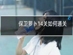 保卫萝卜14关如何通关