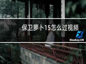 保卫萝卜15怎么过视频