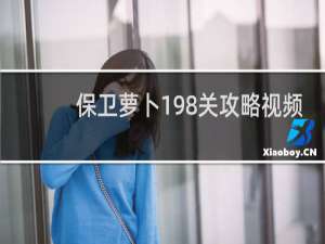 保卫萝卜198关攻略视频