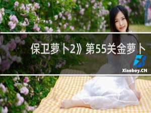 保卫萝卜2》第55关金萝卜
