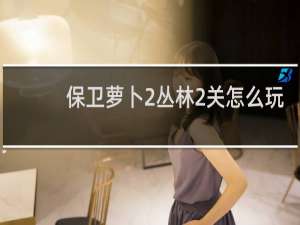 保卫萝卜2丛林2关怎么玩