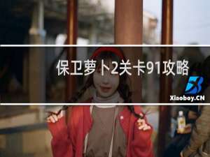 保卫萝卜2关卡91攻略