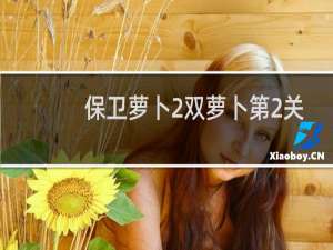 保卫萝卜2双萝卜第2关