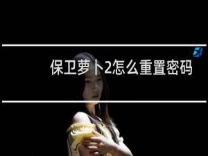 保卫萝卜2怎么重置密码