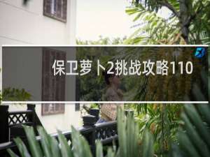 保卫萝卜2挑战攻略110