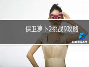 保卫萝卜2挑战9攻略