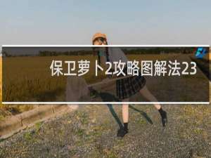 保卫萝卜2攻略图解法23