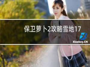 保卫萝卜2攻略雪地17
