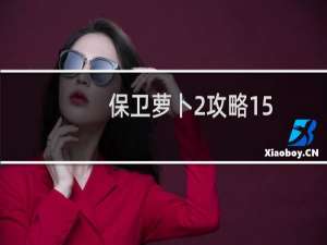 保卫萝卜2攻略15