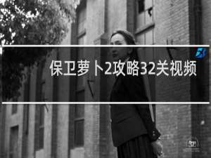 保卫萝卜2攻略32关视频