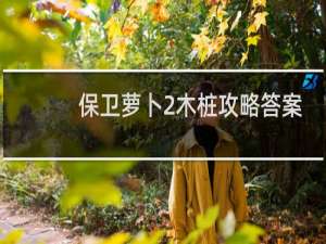 保卫萝卜2木桩攻略答案