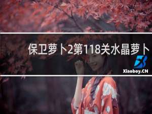 保卫萝卜2第118关水晶萝卜