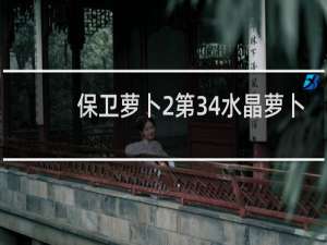 保卫萝卜2第34水晶萝卜