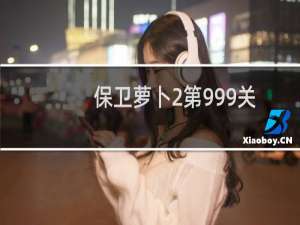 保卫萝卜2第999关