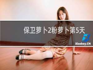 保卫萝卜2粉萝卜第5天