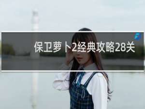 保卫萝卜2经典攻略28关