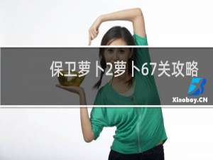 保卫萝卜2萝卜67关攻略