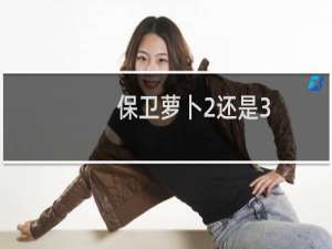 保卫萝卜2还是3