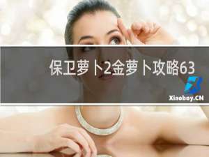 保卫萝卜2金萝卜攻略63