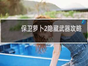 保卫萝卜2隐藏武器攻略