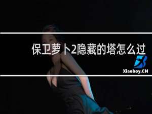 保卫萝卜2隐藏的塔怎么过