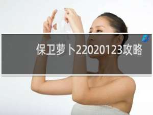 保卫萝卜2  123攻略