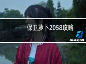 保卫萝卜2058攻略