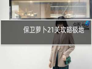 保卫萝卜21关攻略极地
