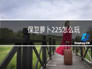 保卫萝卜225怎么玩