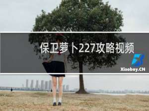 保卫萝卜227攻略视频