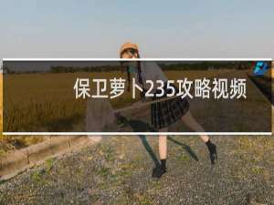 保卫萝卜235攻略视频