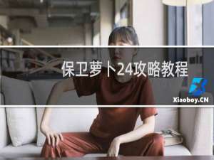 保卫萝卜24攻略教程