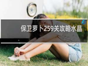 保卫萝卜259关攻略水晶