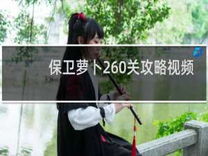 保卫萝卜260关攻略视频