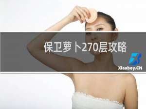 保卫萝卜270层攻略