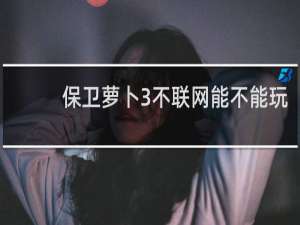 保卫萝卜3不联网能不能玩