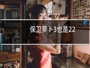 保卫萝卜3也是22
