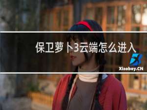 保卫萝卜3云端怎么进入