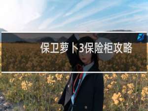 保卫萝卜3保险柜攻略