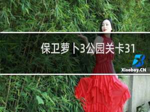 保卫萝卜3公园关卡31