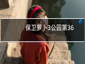 保卫萝卜3公园第36